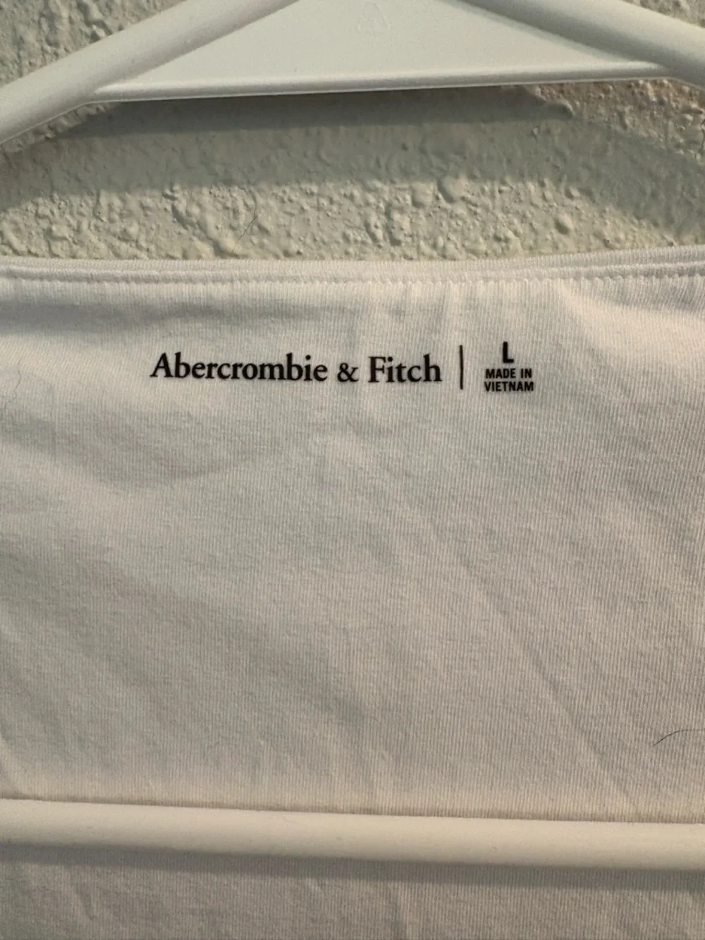 Abercrombie & Fitch White Square-Neck Tank with Ruched Sides - Picture 4 of 6